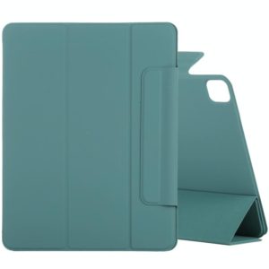 For iPad Pro 11 2022 / 2021 / 2020 / 2018 / Air 2020 10.9 Horizontal Flip Ultra-thin Fixed Buckle Magnetic PU Leather Tablet Case With Three-folding Holder & Sleep / Wake-up Function(Green) (OEM)