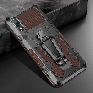 For Xiaomi Redmi 9A Armor Warrior Shockproof PC + TPU Protective Case(Coffee) (OEM)