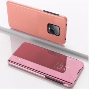 For Xiaomi Redmi 10X Pro 5G Plated Mirror Horizontal Flip Leather Case with Holder(Rose Gold) (OEM)