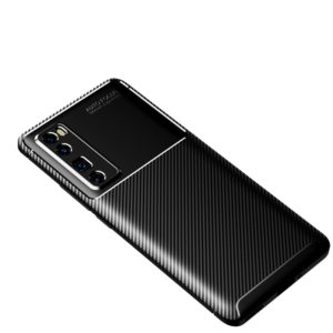 For Huawei Nova 7 Pro Carbon Fiber Texture Shockproof TPU Case(Black) (OEM)