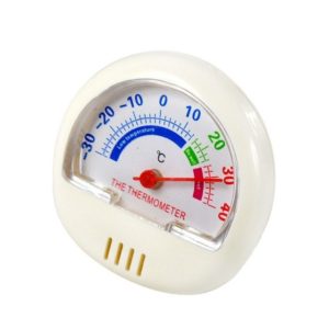 2 PCS Freezer Thermometer Indoor Outdoor Pointer Thermometer(White) (OEM)