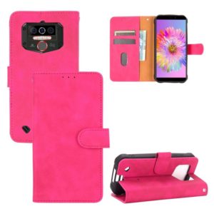 For Oukitel WP5 Solid Color Skin Feel Magnetic Buckle Horizontal Flip Calf Texture PU Leather Case with Holder & Card Slots & Wallet(Rose Red) (OEM)
