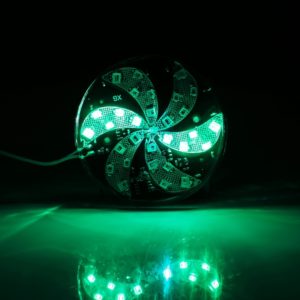 30 LEDs SMD 2835 Motorcycle Modified Windmill RGB Light Fire Wheel Light Styling Flash Atmosphere Lamp, Diameter: 6cm, DC 12V (OEM)