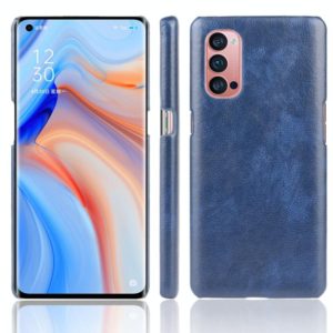For OPPO Reno4 Pro Shockproof Litchi Texture PC + PU Case(Blue) (OEM)
