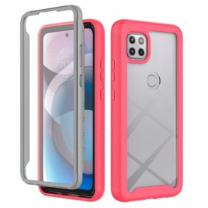 For Motorola Moto One 5G Ace Starry Sky Solid Color Series Shockproof PC + TPU Case with PET Film(Rose Red) (OEM)