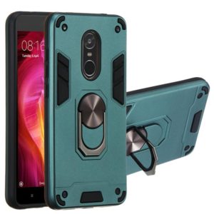 For Xiaomi Redmi Note 4 / Note 4X / Redmi 4(India) 2 in 1 Armour Series PC + TPU Protective Case with Ring Holder(Dark Green) (OEM)