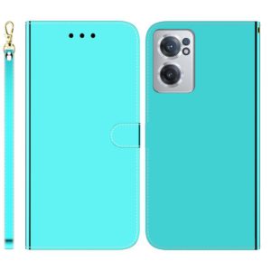 For OnePlus Nord CE 2 5G Imitated Mirror Surface Horizontal Flip Leather Phone Case(Mint Green) (OEM)