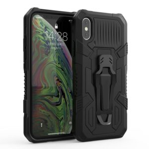 For iPhone XS Max Machine Armor Warrior Shockproof PC + TPU Protective Case(Black) (OEM)