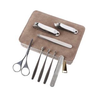 8 PCS / Set Nail Shear Manicure Tools Stainless Steel Nail Clippers Ordinary Nose Hair Clipper (OEM)