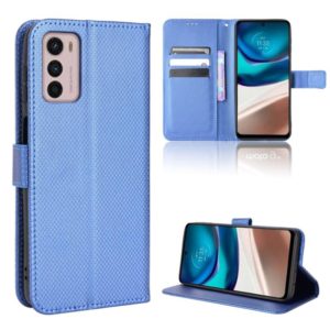 For Motorola Moto G42 Diamond Texture Leather Phone Case(Blue) (OEM)