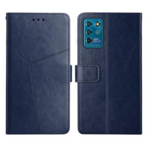 For ZTE Blade V30 Vita Y Stitching Horizontal Flip Leather Phone Case(Blue) (OEM)