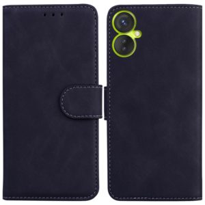 For Tecno Spark 9 Pro Skin Feel Pure Color Flip Leather Phone Case(Black) (OEM)