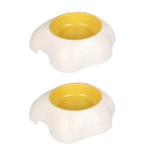 2 PCS Pet Egg Yolk Bowl Anti-Knocking Dog Cat Bowl, Style: Single Bowl (OEM)
