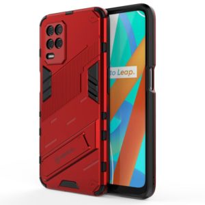 For OPPO Realme V13 5G Punk Armor 2 in 1 PC + TPU Shockproof Case with Invisible Holder(Red) (OEM)