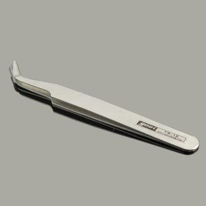 Gooi TS-15 Steel Bend Tweezers(Silver) (OEM)