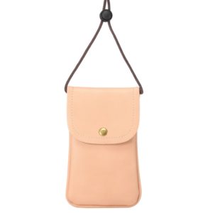 Universal Vertical PU Leather Case / Phone Leather Bag with String(Pink) (OEM)