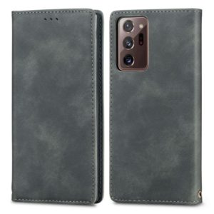 For Samsung Galaxy Note20 Ultra Retro Skin Feel Business Magnetic Horizontal Flip Leather Case with Holder & Card Slots & Wallet & Photo Frame(Grey) (OEM)