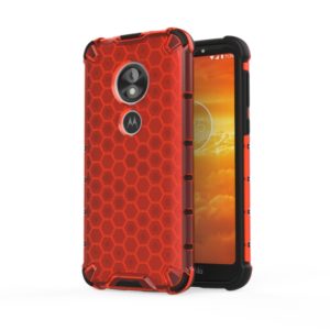 For Motorola Moto E5 Play Go Shockproof Honeycomb PC + TPU Case(Red) (OEM)