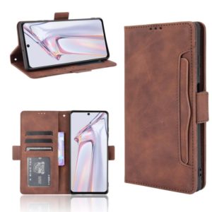 For Blackview A100 Skin Feel Calf Pattern Horizontal Flip Leather Case with Holder & Card Slots & Photo Frame(Brown) (OEM)
