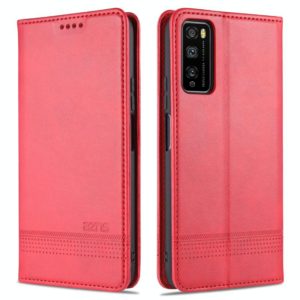 For Huawei Enjoy 20 Pro / Enjoy Z 5G AZNS Magnetic Calf Texture Horizontal Flip Leather Case with Card Slots & Holder & Wallet(Red) (AZNS) (OEM)