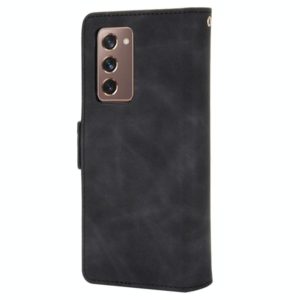 For Samsung Galaxy Z Fold2 5G Wallet Style Skin Feel Calf Pattern Leather Case with Separate Card Slot(Black) (OEM)