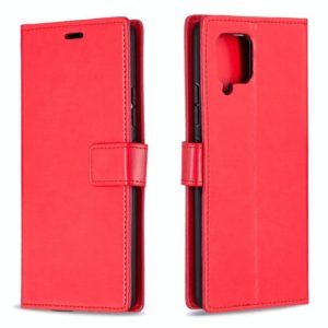 For Huawei Y5p Crazy Horse Texture Horizontal Flip Leather Case with Holder & Card Slots & Wallet & Photo Frame(Red) (OEM)