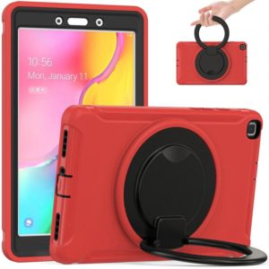 Shockproof TPU + PC Protective Case with 360 Degree Rotation Foldable Handle Grip Holder & Pen Slot For Samsung Galaxy Tab A 8.0 2019 T290(Red) (OEM)