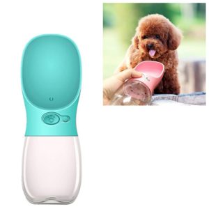 Portable Pet Dog Water Bottle Small Large Dog Travel Puppy Cat Drinking Water Bowl Outdoor Pet Water Dispenser Feeder Pet Supplies, Size:550 ml(Blue) (OEM)