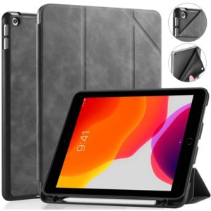 For iPad 10.2 2021 / 2020 / 2019 DG.MING See Series Horizontal Flip Leather Case with Holder & Pen Holder(Grey) (DG.MING) (OEM)