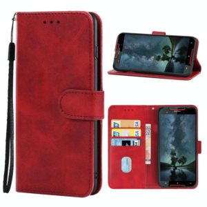 Leather Phone Case For Cubot Quest Lite(Red) (OEM)