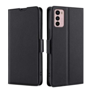 For Motorola Moto G42 4G Ultra-thin Voltage Side Buckle Horizontal Flip Leather Phone Case(Black) (OEM)