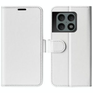 For OnePlus 10 Pro 5G R64 Texture Single Horizontal Flip Phone Protective Case with Holder & Card Slots & Wallet& Photo Frame(White) (OEM)