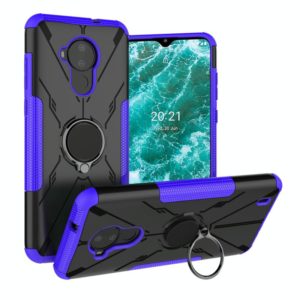 For Nokia C30 Armor Bear Shockproof PC + TPU Phone Protective Case with Ring Holder(Purple) (OEM)