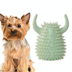 Teeth Cleaning Dog Toothbrush Chew Toy Interactive Training Molar Vocal Pet Anti-Boring Toy(Green) (OEM)