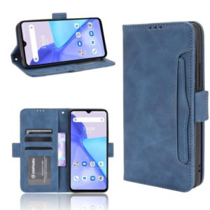 For Umidigi Power 5 Skin Feel Calf Pattern Horizontal Flip Leather Case with Holder & Card Slots & Photo Frame(Blue) (OEM)