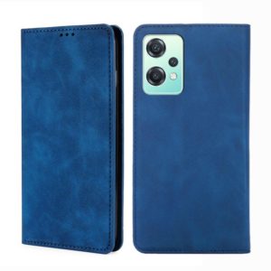 For OnePlus Nord CE 2 Lite 5G Skin Feel Magnetic Horizontal Flip Leather Phone Case(Blue) (OEM)