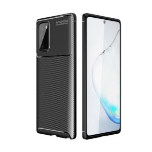 For Samsung Galaxy S21 5G Carbon Fiber Texture Shockproof TPU Case(Black) (OEM)