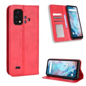For Umidigi Bison X10S / X10S NFC Magnetic Buckle Retro Texture Leather Phone Case(Red) (OEM)