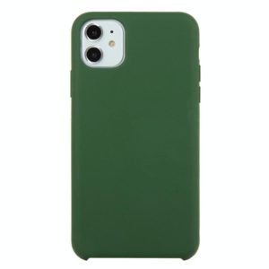 For iPhone 11 Solid Color Solid Silicone Shockproof Case (Forest Green) (OEM)