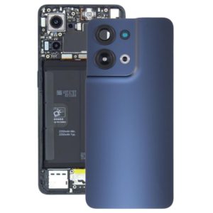 For OPPO Reno8 Original Battery Back Cover with Camera Lens Cover(Black) (OEM)