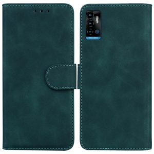 For ZTE Blade A72 / V40 Vita Skin Feel Pure Color Flip Leather Phone Case(Green) (OEM)