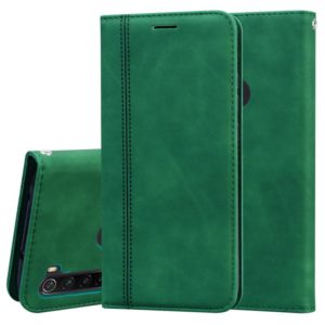 For Xiaomi Redmi Note 8T Frosted Business Magnetic Horizontal Flip PU Leather Case with Holder & Card Slot & Lanyard(Green) (OEM)