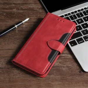 For Xiaomi Mi 10T / 10T Pro / Redmi K30S Stitching Skin Feel Magnetic Buckle Horizontal Flip PU Leather Case with Holder & Card Slots & Wallet(Red) (OEM)