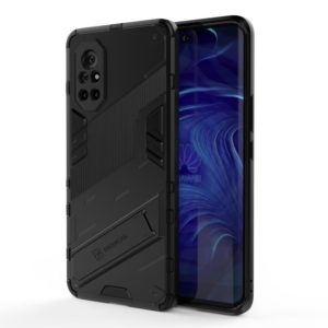 For Huawei Nova 8 Punk Armor 2 in 1 PC + TPU Shockproof Case with Invisible Holder(Black) (OEM)