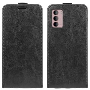For Motorola Moto G42 R64 Texture Vertical Flip Leather Phone Case(Black) (OEM)