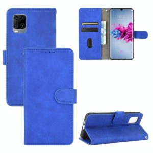 For ZTE Axon 11 5G Solid Color Skin Feel Magnetic Buckle Horizontal Flip Calf Texture PU Leather Case with Holder & Card Slots & Wallet(Blue) (OEM)