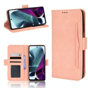 For Motorola Moto G200 5G / S30 Skin Feel Calf Pattern Leather Phone Case(Pink) (OEM)