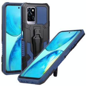 For Infinix Note 10 Pro Armor Warrior Shockproof PC + TPU Phone Case(Blue) (OEM)