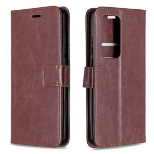 For Huawei P40 Pro Crazy Horse Texture Horizontal Flip Leather Case with Holder & Card Slots & Wallet & Photo Frame(Brown) (OEM)