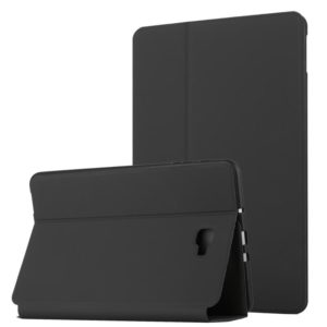 Για Samsung Galaxy Tab A 10.1 T580/T585C Διπλή οριζόντια ανοιγόμενη δερμάτινη θήκη με βάση (Μαύρη) (OEM)
